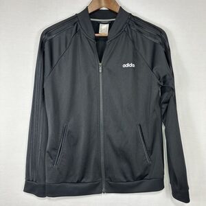 Adidas Women's Medium Track Jacket Three Stripe‎ Full Zip Sweatshirt Black